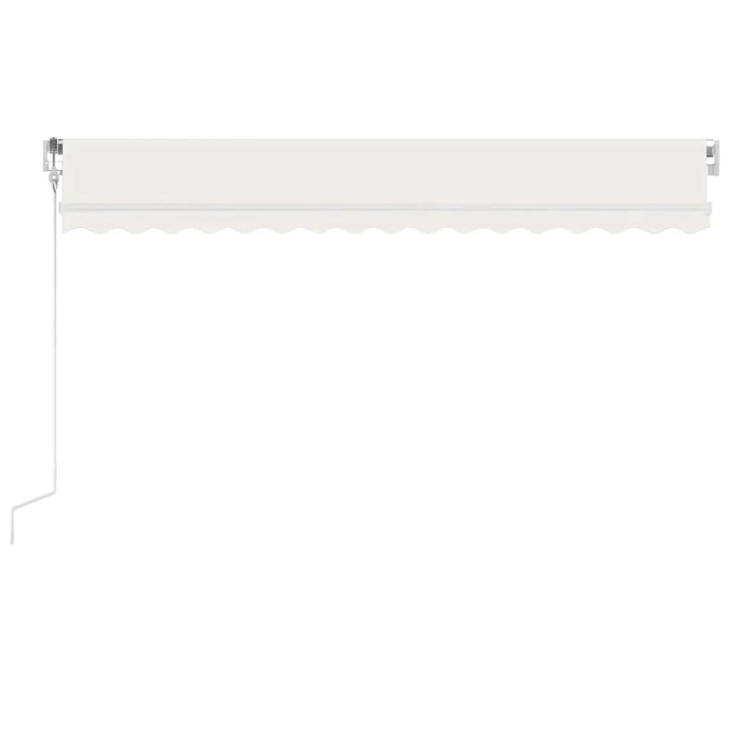 vidaXL Τέντα Αυτόματη με LED & Αισθητήρα Ανέμου Κρεμ 400 x 300 εκ.