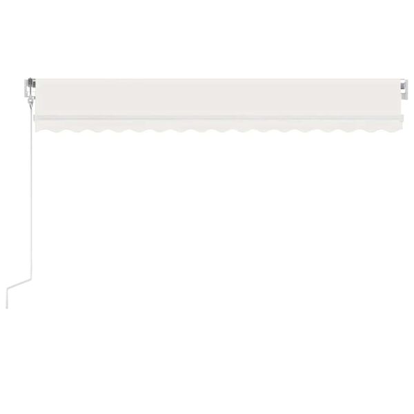 vidaXL Τέντα Αυτόματη με LED & Αισθητήρα Ανέμου Κρεμ 400 x 300 εκ.