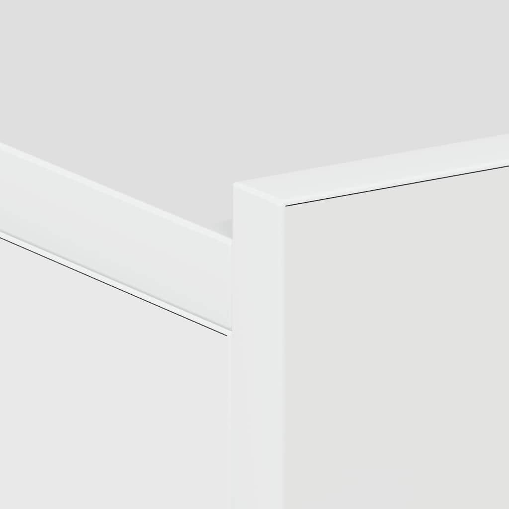 vidaXL Κομοδίνο Κρεμαστό Γυαλιστερό Λευκό 40x30x15 εκ. από Επεξ. Ξύλο