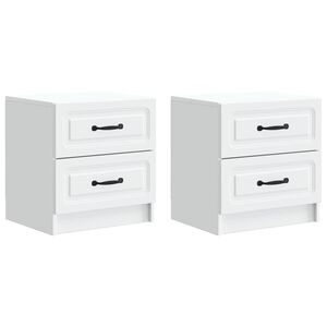 vidaXL &Kappa;&omicron;&mu;&omicron;&delta;ί&nu;&omicron; 2 pcs &Lambda;&epsilon;&upsilon;&kappa;ό 43 x 34,5 x 44,5 &epsilon;&kappa; &Epsilon;&pi;&epsilon;&xi;&epsilon;&rho;&gamma;&alpha;&sigma;&mu;έ&nu;&omicron; &Xi;ύ&lambda;&omicron;