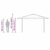 vidaXL Σκηνή Canopy Pop-up Πορτοκαλί 400 x 400 cm ύφασμα