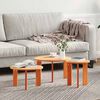 vidaXL Τραπεζάκι σαλονιού 3 pcs Καφέ κεριού 47.5 x 47.5 x 27 εκ.