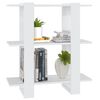 vidaXL Βιβλιοθήκη/Διαχωριστικό Χώρου Λευκό 80 x 30 x 87 εκ.