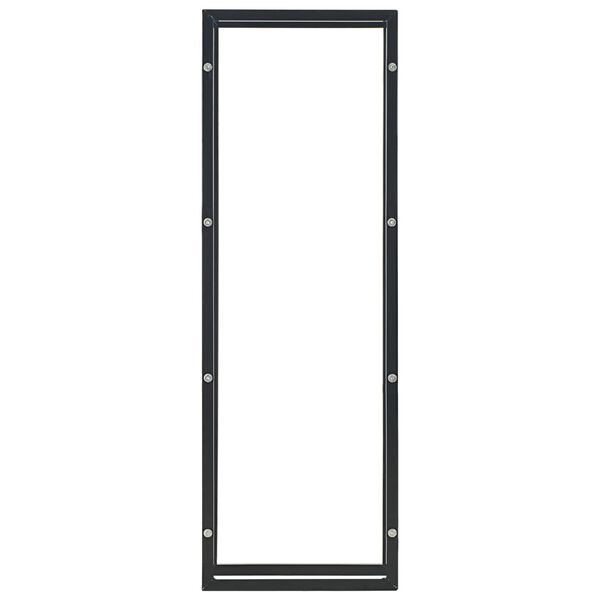 vidaXL Ράφι Καυσόξυλων Μαύρο 50 x 20 x 150 εκ. Ατσάλινο