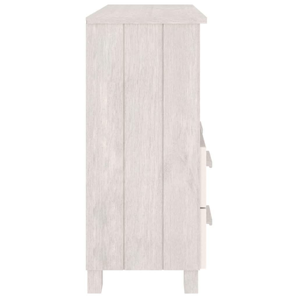 vidaXL Ντουλάπι HAMAR Λευκό 85 x 35 x 80 εκ. από Μασίφ Ξύλο Πεύκου