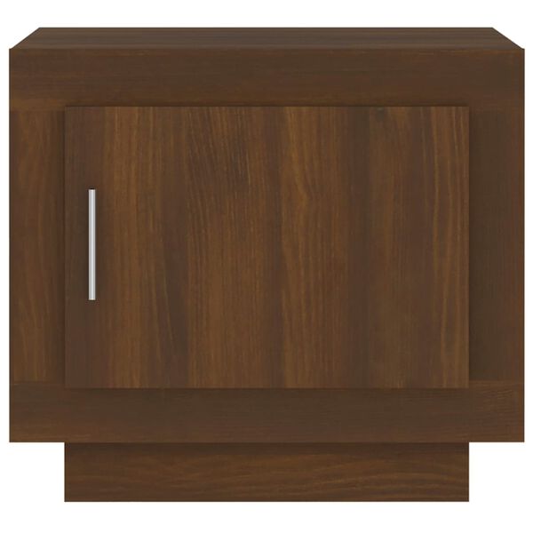 vidaXL Τραπεζάκι Σαλονιού Καφέ Δρυς 51 x 50 x 45 εκ. από Επεξεργ. Ξύλο
