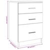 vidaXL Κομοδίνο Sonoma Δρυς 40 x 40 x 63 εκ. από Επεξεργασμένο Ξύλο