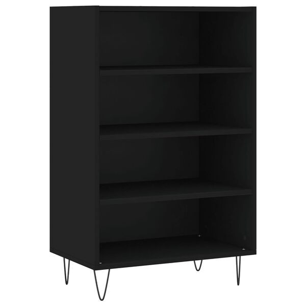 vidaXL Ραφιέρα Μαύρη 57 x 35 x 90 από Επεξεργασμένο Ξύλο