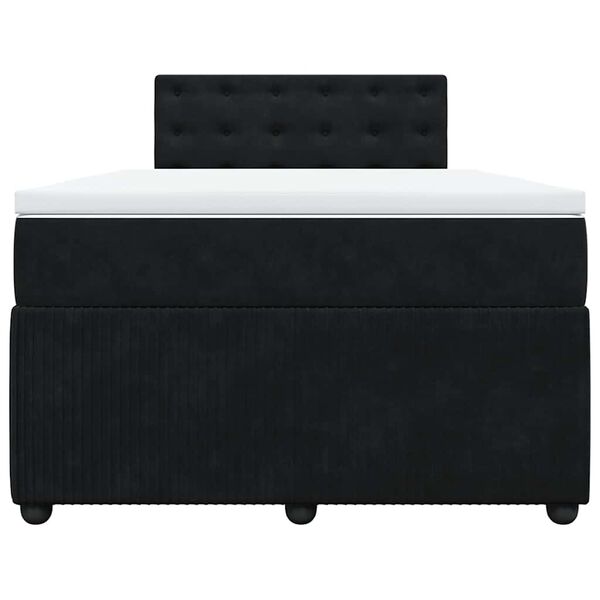 vidaXL &Kappa;&rho;&epsilon;&beta;ά&tau;&iota; Boxspring &mu;&epsilon; &Sigma;&tau;&rho;ώ&mu;&alpha; &Mu;&alpha;ύ&rho;&omicron; 120 x 200 &epsilon;&kappa;. &Beta;&epsilon;&lambda;&omicron;ύ&delta;&iota;&nu;&omicron;