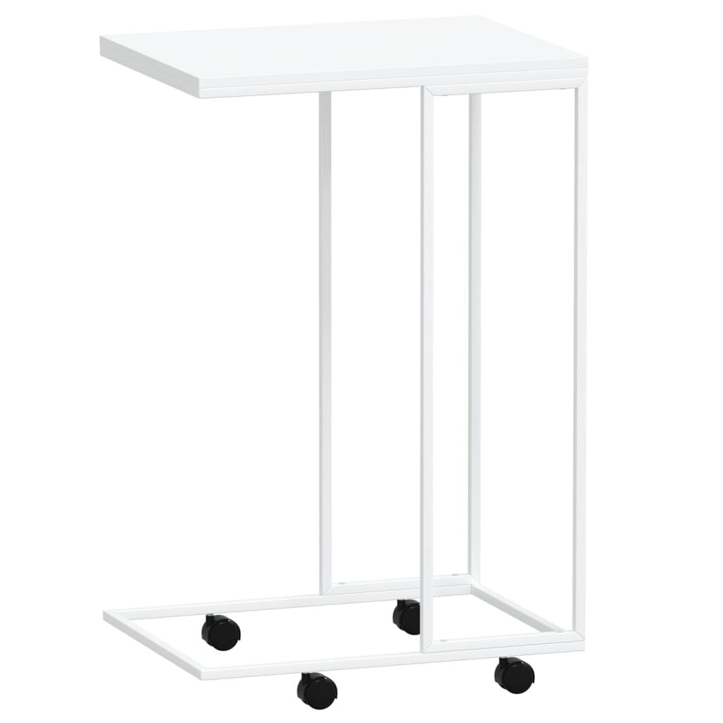 vidaXL Βοηθητικό Τραπέζι με Ρόδες Λευκό 40x30x63,5 εκ. Επεξεργ. Ξύλο