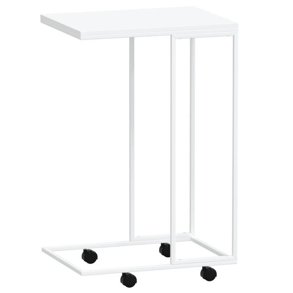 vidaXL Βοηθητικό Τραπέζι με Ρόδες Λευκό 40x30x63,5 εκ. Επεξεργ. Ξύλο