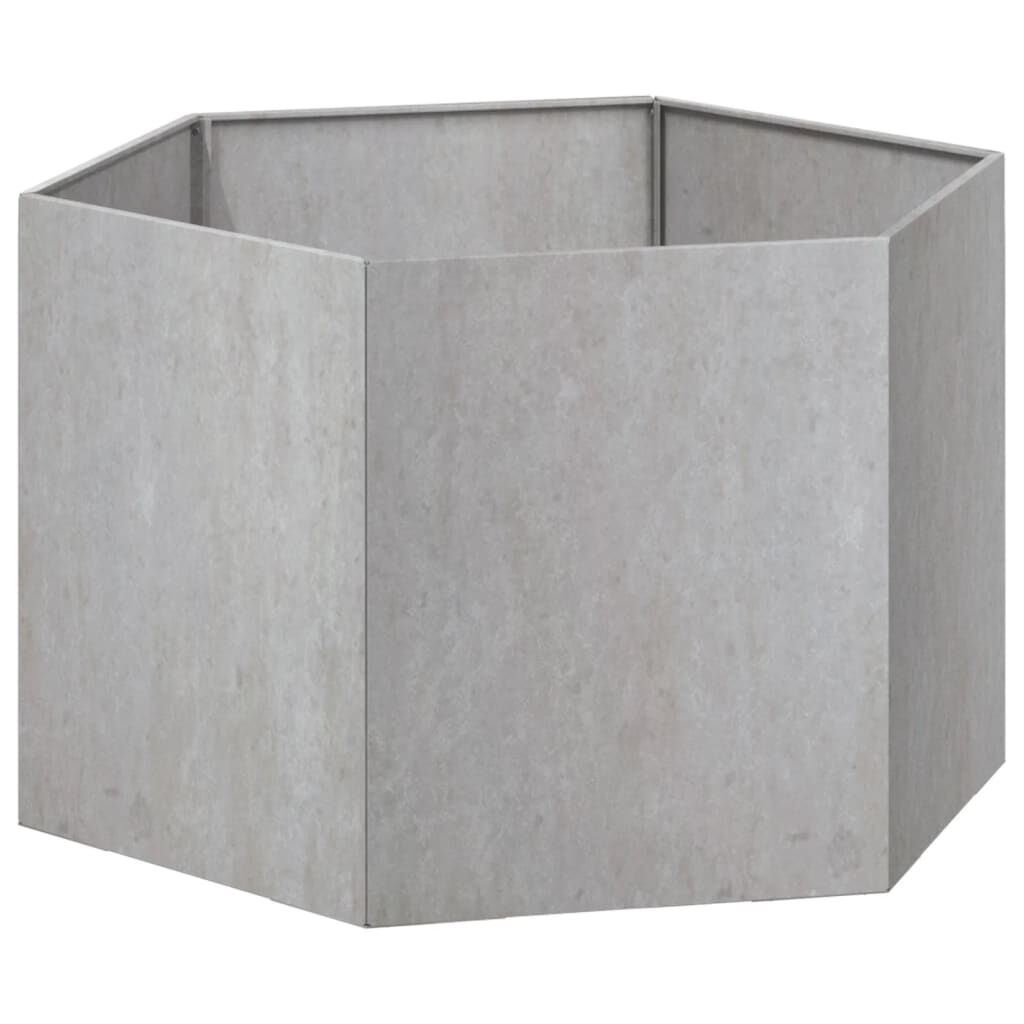 vidaXL Ζαρντινιέρα Σκουρ. 60 x 60 x 45 εκ. Ατσάλι Σκληρυθέν στον Αέρα