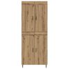 vidaXL Highboard 2 pcs Artisan Oak &Epsilon;&pi;&epsilon;&xi;&epsilon;&rho;&gamma;&alpha;&sigma;&mu;έ&nu;&omicron; &xi;ύ&lambda;&omicron;