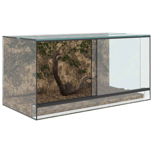 vidaXL Terrarium &mu;&epsilon; &alpha;&pi;&omicron;&theta;ή&kappa;&epsilon;&upsilon;&sigma;&eta; &Delta;&iota;&alpha;&phi;&alpha;&nu;έ&sigmaf; 80 x 40 x 40 cm &Gamma;&upsilon;&alpha;&lambda;ί