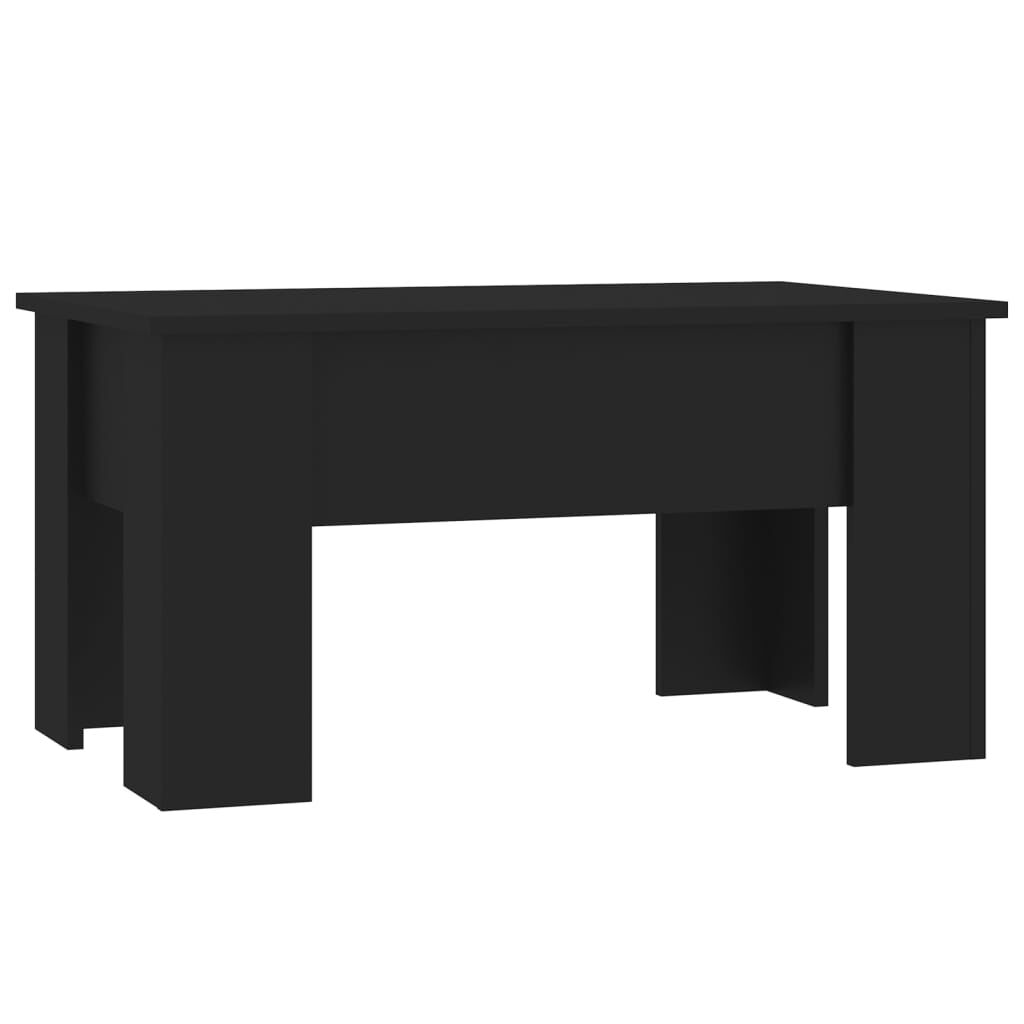 vidaXL Τραπεζάκι Σαλονιού Μαύρο 79 x 49 x 41 εκ. Επεξεργασμένο Ξύλο