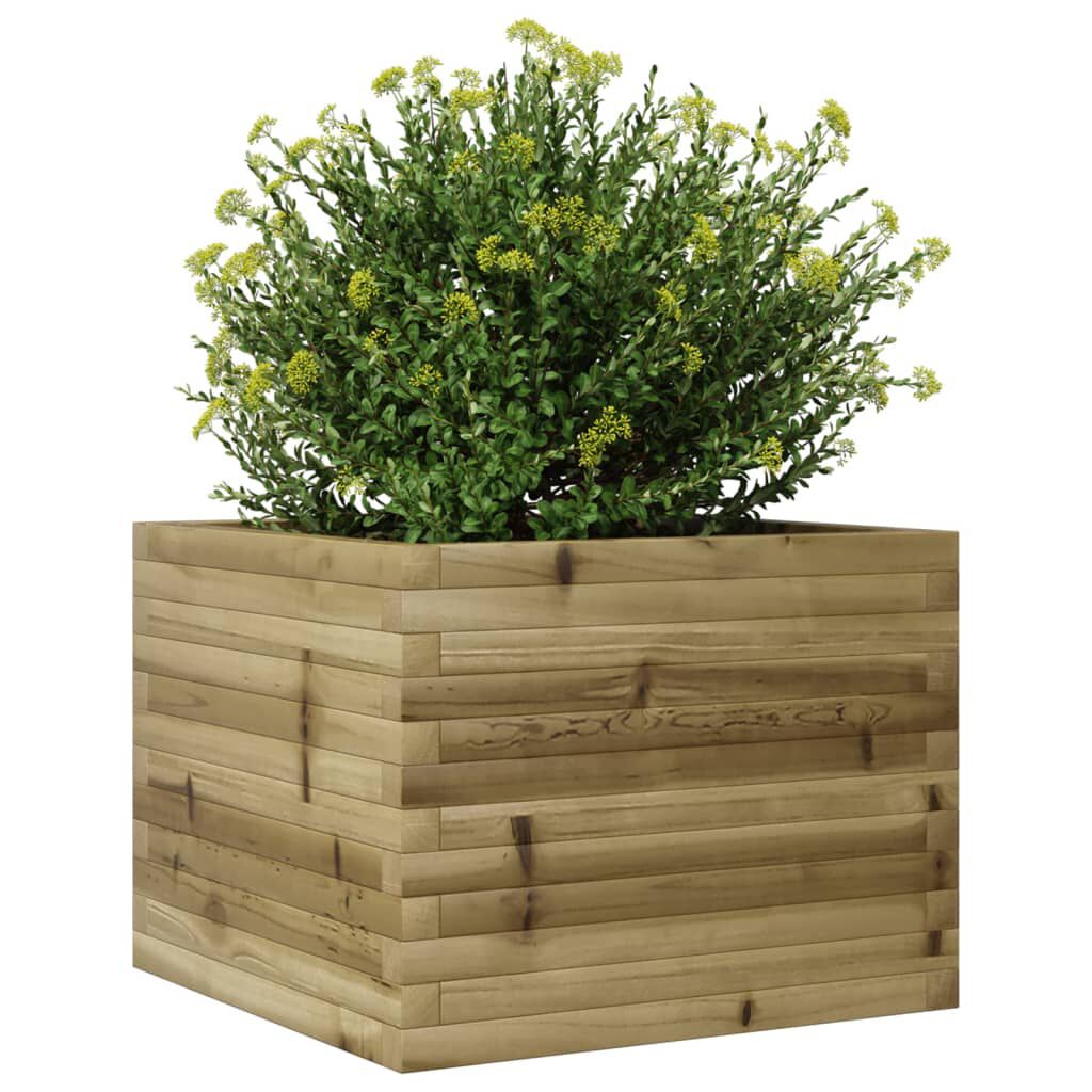 vidaXL Ζαρντινιέρα Κήπου 60x60x45,5 εκ. από Εμποτισμένο Ξύλο Πεύκου