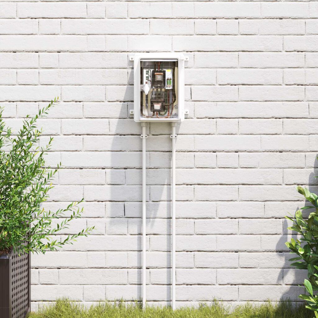 vidaXL Κουτί ελέγχου IP65 Αδιάβροχο Γκρι 18x13x24 εκ. Πλαστικό ABS