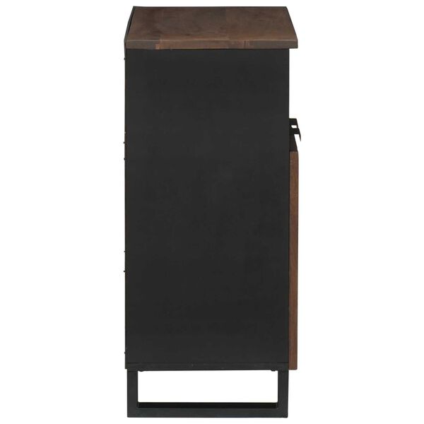vidaXL Πλευρική Καρέκλα 60x33.5x75 εκ. από Μασίφ Ξύλο και Τεχνητό Ξύλο