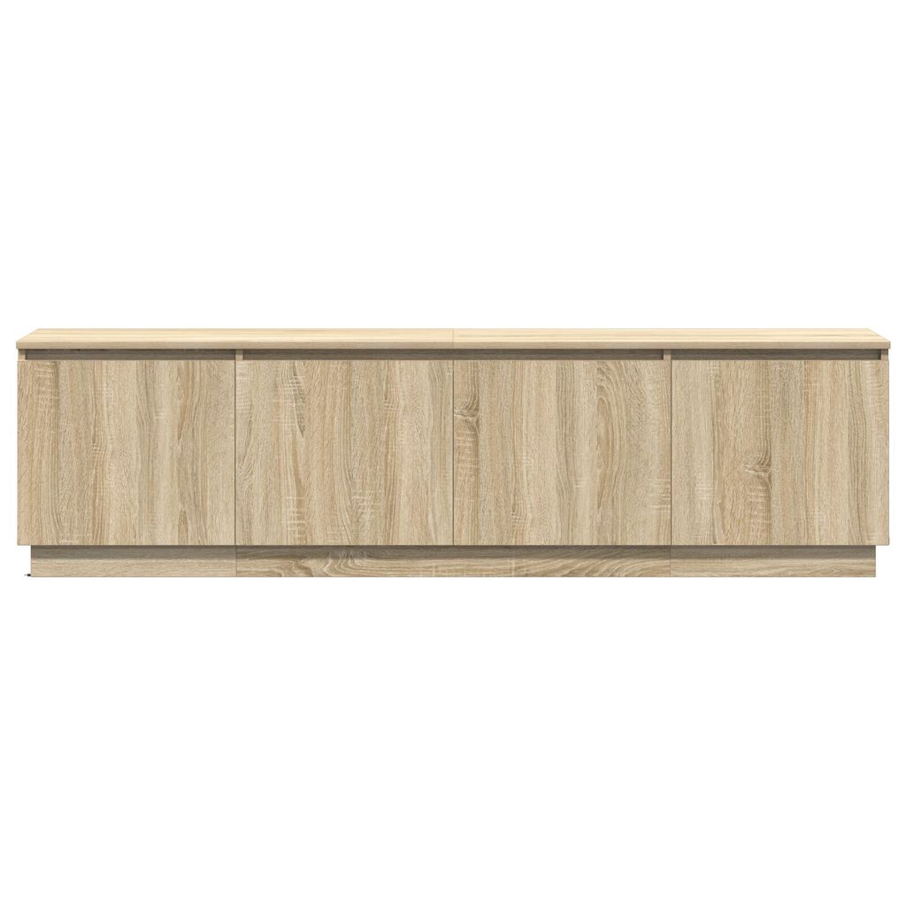 vidaXL Ντουλάπι τηλεόρασης με LED Σολονά Οξιά 180x38x49 εκ. Επεξεργασμένο ξύλο