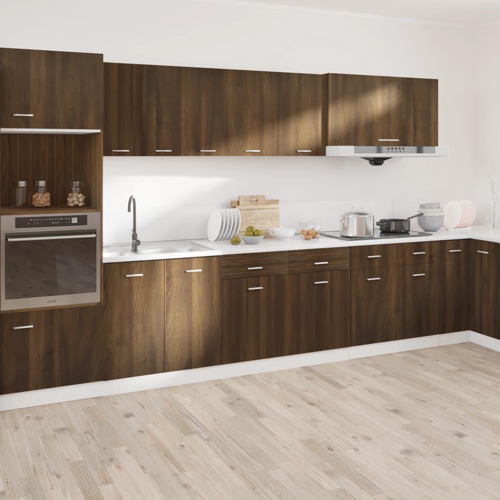 vidaXL Έπιπλο Με Συρτάρι Lyon Καφέ Δρυς 50x46x81,5εκ.