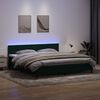 vidaXL &Kappa;&rho;&epsilon;&beta;ά&tau;&iota; Boxspring &mu;&epsilon; &Sigma;&tau;&rho;ώ&mu;&alpha; & LED &Sigma;&kappa;&omicron;ύ&rho;&omicron; &Pi;&rho;ά&sigma;&iota;&nu;&omicron; 200x210&epsilon;&kappa;. &Beta;&epsilon;&lambda;&omicron;ύ&delta;&iota;&nu;&omicron;