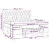 vidaXL &Kappa;&rho;&epsilon;&beta;ά&tau;&iota; Boxspring &mu;&epsilon; &Sigma;&tau;&rho;ώ&mu;&alpha; &Mu;&alpha;ύ&rho;&omicron; 200x200 &epsilon;&kappa;. &Upsilon;&phi;&alpha;&sigma;&mu;ά&tau;&iota;&nu;&omicron;