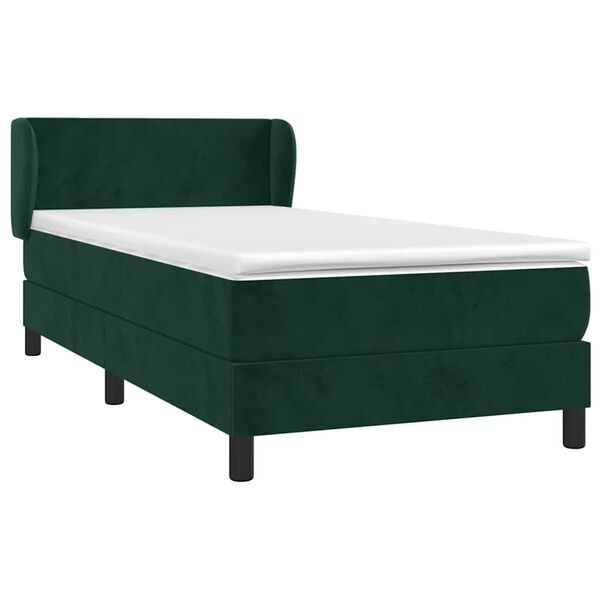 vidaXL &Kappa;&rho;&epsilon;&beta;ά&tau;&iota; Boxspring &mu;&epsilon; &Sigma;&tau;&rho;ώ&mu;&alpha; &Sigma;&kappa;&omicron;ύ&rho;&omicron; &Pi;&rho;ά&sigma;&iota;&nu;&omicron; 90x200 &epsilon;&kappa;. &Beta;&epsilon;&lambda;&omicron;ύ&delta;&iota;&nu;&omicron;