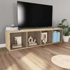 vidaXL Βιβλιοθήκη/Έπιπλο TV Sonoma Δρυς 36x30x143 εκ. από Επεξ. Ξύλο