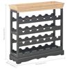 vidaXL Κάβα Κρασιών Μαύρη 70 x 22,5 x 70,5 εκ. από MDF
