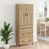 vidaXL Highboard &mu;&epsilon; &sigma;&upsilon;&rho;&tau;ά&rho;&iota; 2 pcs Artisan Oak &Sigma;ύ&nu;&theta;&epsilon;&tau;&omicron; &Xi;ύ&lambda;&omicron; &kappa;&alpha;&iota; &Gamma;&upsilon;&alpha;&lambda;ί