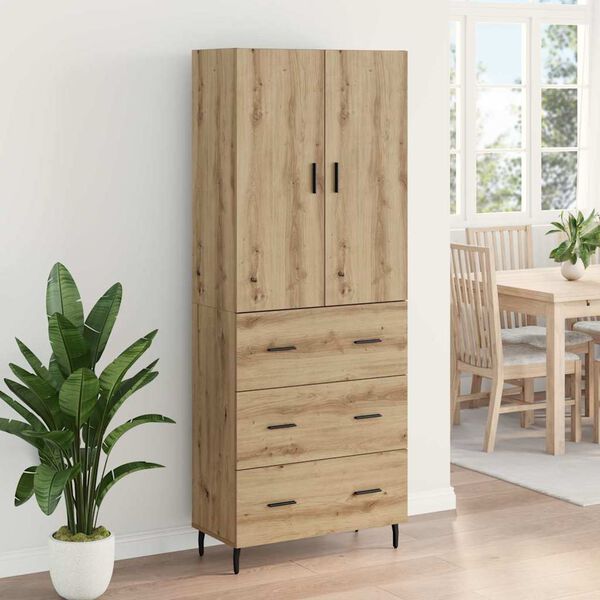 vidaXL Highboard &mu;&epsilon; &sigma;&upsilon;&rho;&tau;ά&rho;&iota; 2 pcs Artisan Oak &Sigma;ύ&nu;&theta;&epsilon;&tau;&omicron; &Xi;ύ&lambda;&omicron; &kappa;&alpha;&iota; &Gamma;&upsilon;&alpha;&lambda;ί