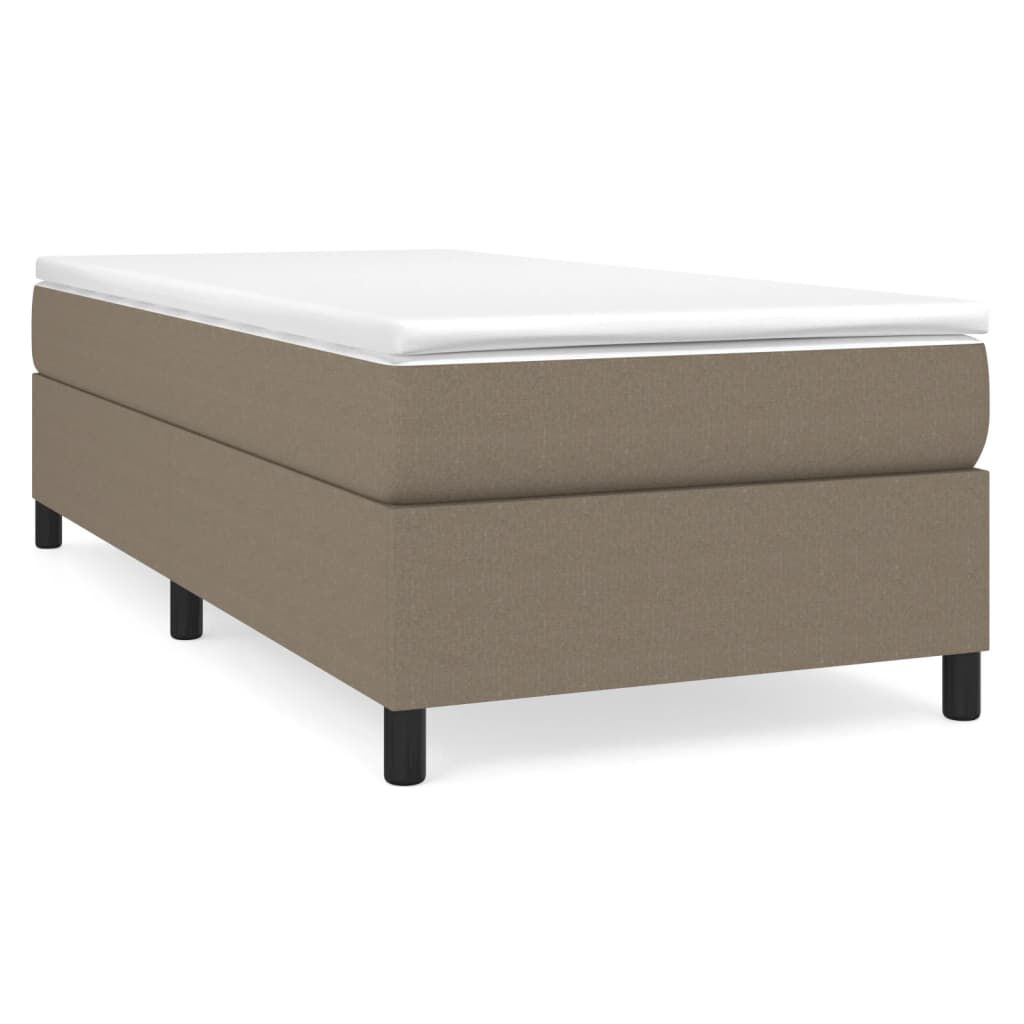 vidaXL Σκελετός Κρεβατιού Χωρίς Στρώμα Taupe 100 x 200 εκ. Υφασμάτινο