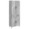 vidaXL &Sigma;έ&tau; &Nu;&tau;&omicron;&upsilon;&lambda;&alpha;&pi;&iota;ώ&nu; 2 pcs &Gamma;&kappa;&rho;&iota; Sonoma 66 x 34,5 x 89,5 &epsilon;&kappa;