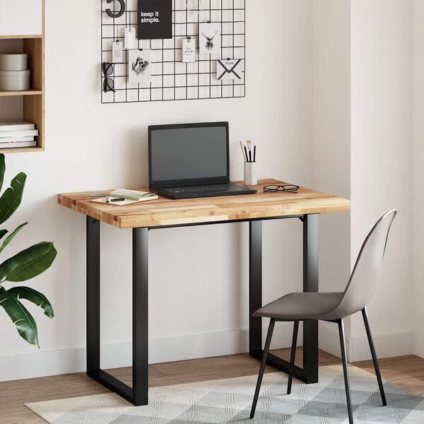 vidaXL Επιφάνεια Γραφείου Ορθογώνια 80x70x4 εκ. Μασίφ Ξύλο Ακακίας