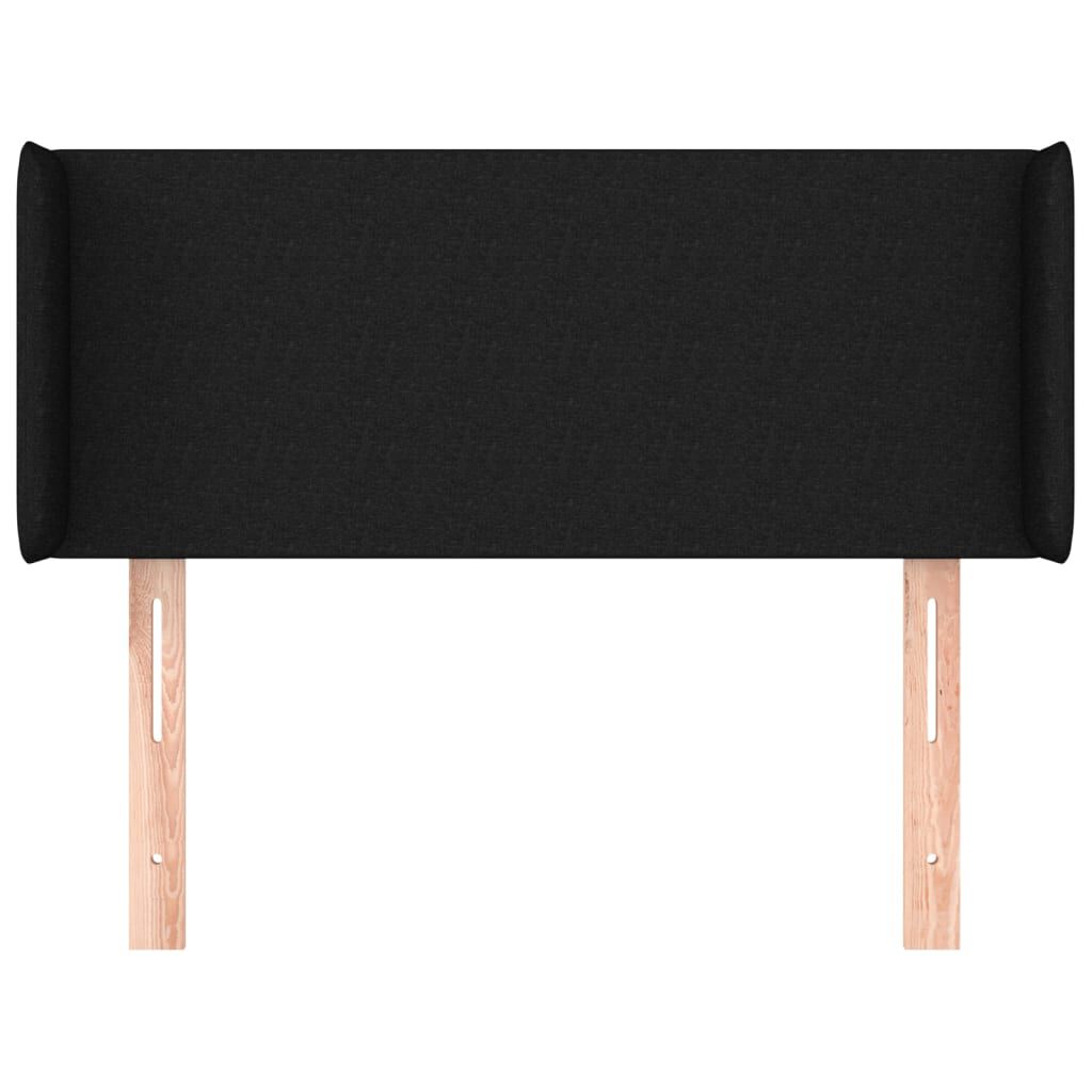 vidaXL Κεφαλάρι με Πτερύγια Μαύρο 103x16x78/88 εκ. Υφασμάτινο