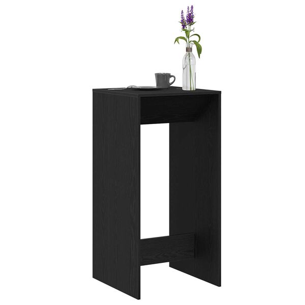 vidaXL Τραπέζι μπαρ Μαύρη Οξυά 51 x 50 x 103.5 εκ. Επεξεργασμένο ξύλο