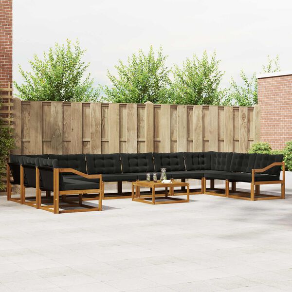 vidaXL &Sigma;&epsilon;&iota;&rho;ά &Kappa;&alpha;&nu;&alpha;&pi;έ &Epsilon;&xi;&omega;&tau;&epsilon;&rho;&iota;&kappa;&omicron;ύ &mu;&epsilon; &mu;&alpha;&xi;&iota;&lambda;ά&rho;&iota; 11 pcs &Phi;&upsilon;&sigma;&iota;&kappa;ό &kappa;&alpha;&iota; &Mu;&alpha;ύ&rho;&omicron;