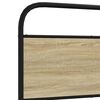 vidaXL Πλαίσιο Κρεβατιού Χωρ. Στρώμα Sonoma Δρυς 135x190εκ. Επ. Ξύλο