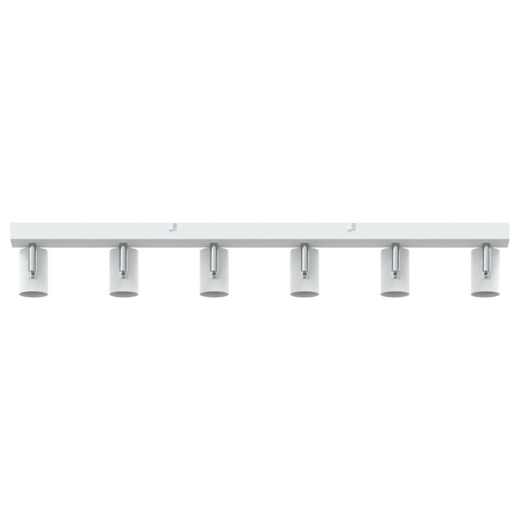 vidaXL Προβολέας οροφής 6 Way Adjustable Λευκό E27