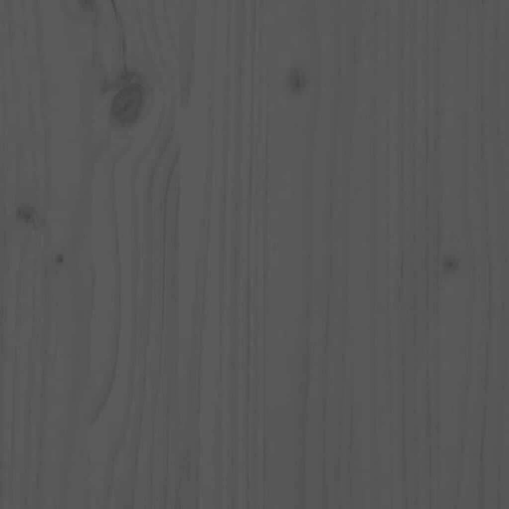 vidaXL Τραπέζι Κονσόλα Γκρι 110 x 40 x 74 εκ. από Μασίφ Ξύλο Πεύκου