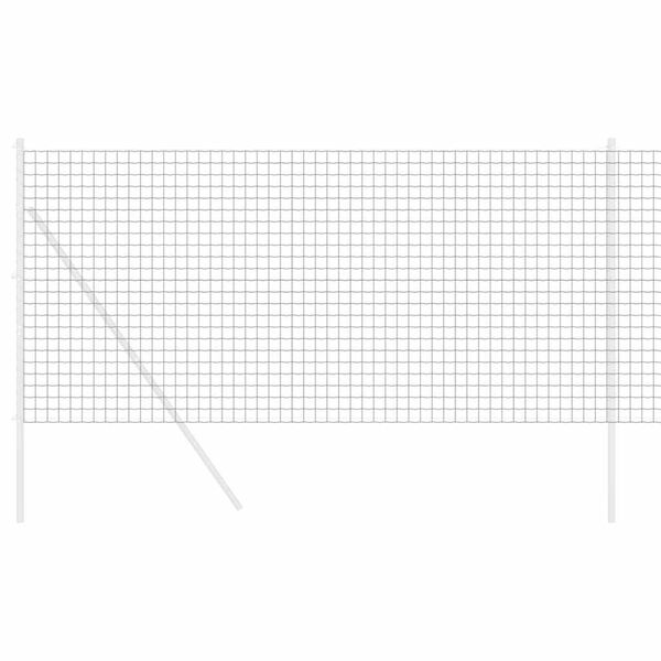 vidaXL Φράχτης Εuro Γκρι 1.2 x 10 m Σίδηρος με επικάλυψη PVC