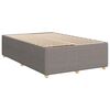 vidaXL Κρεβάτι Boxspring με Στρώμα Taupe 120x190 εκ. Υφασμάτινο