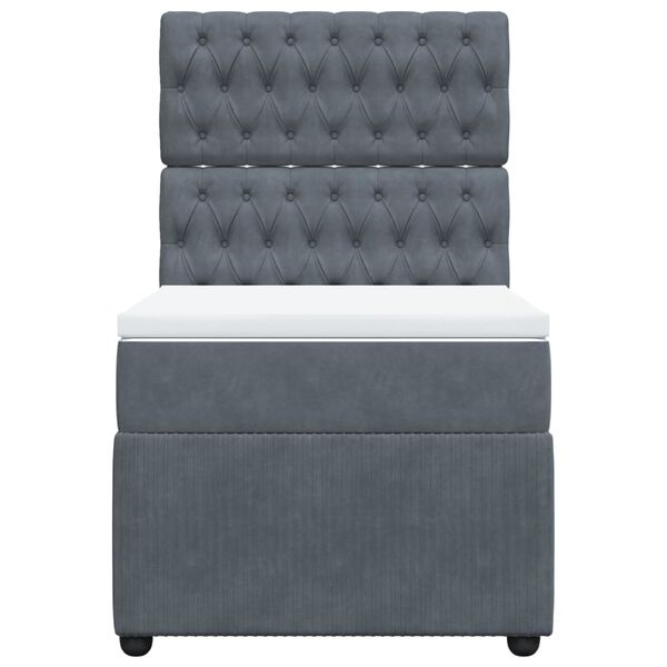 vidaXL &Kappa;&rho;&epsilon;&beta;ά&tau;&iota; Boxspring &mu;&epsilon; &Sigma;&tau;&rho;ώ&mu;&alpha; &Sigma;&kappa;&omicron;ύ&rho;&omicron; &Gamma;&kappa;&rho;&iota; 90x190 &epsilon;&kappa;. &Beta;&epsilon;&lambda;&omicron;ύ&delta;&iota;&nu;&omicron;