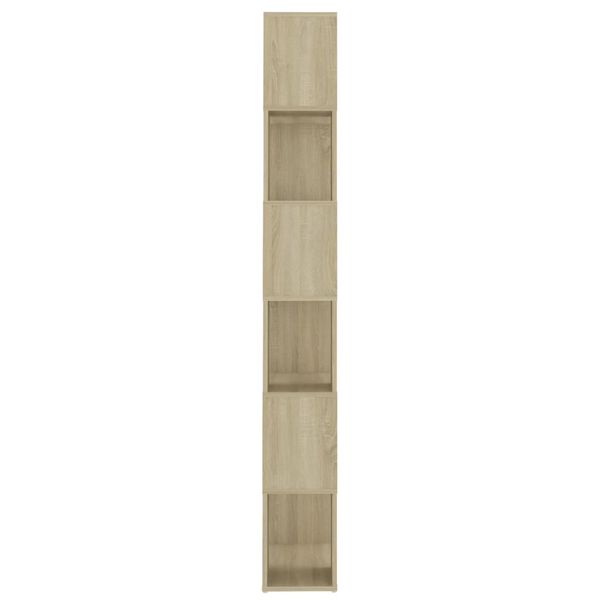 vidaXL Βιβλιοθήκη/Διαχωρισ. Χώρου Sonoma Δρυς 60x24x186εκ. Μοριοσανίδα