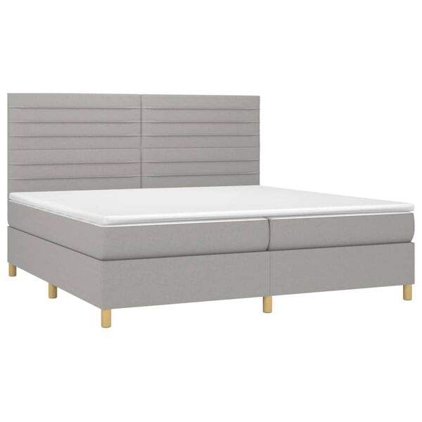 vidaXL &Kappa;&rho;&epsilon;&beta;ά&tau;&iota; Boxspring &mu;&epsilon; &Sigma;&tau;&rho;ώ&mu;&alpha; &Alpha;&nu;&omicron;&iota;&chi;&tau;ό &Gamma;&kappa;&rho;&iota; 200x200 &epsilon;&kappa;. &Upsilon;&phi;&alpha;&sigma;&mu;ά&tau;&iota;&nu;&omicron;