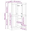 vidaXL Ντουλάπι artisian oak 82.5 x 51.5 x 180 εκ. Επεξεργασμένο ξύλο