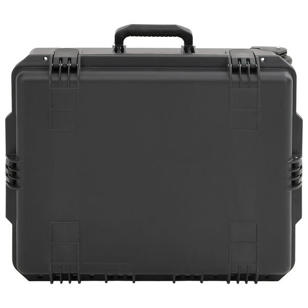 vidaXL Θήκη Πτήσης Φορητή Μαύρη 62,5x50x28,5 εκ. από Πολυπροπυλένιο
