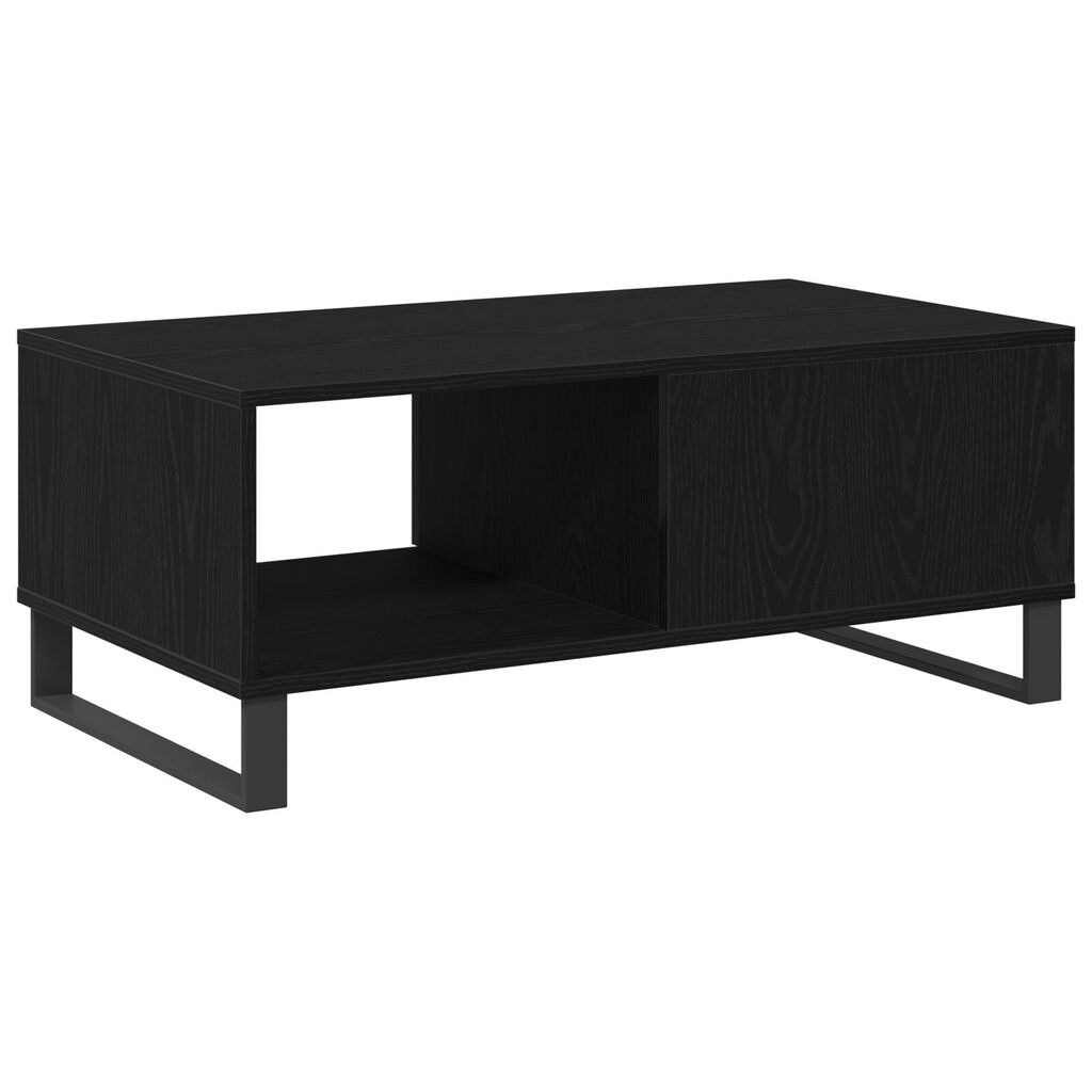 vidaXL Τραπέζι Καφέ Μαύρο Δρυς 90x50x36,5 εκ Επεξεργασμένο ξύλο