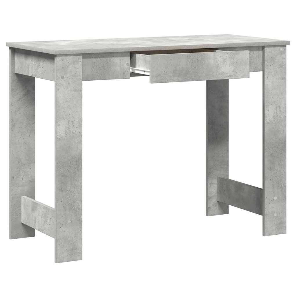 vidaXL Γραφείο Γκρι του Σκυροδέματος 100x45x75 εκ. από Μοριοσανίδα