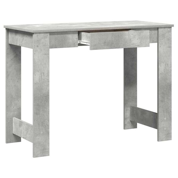 vidaXL Γραφείο Γκρι του Σκυροδέματος 100x45x75 εκ. από Μοριοσανίδα
